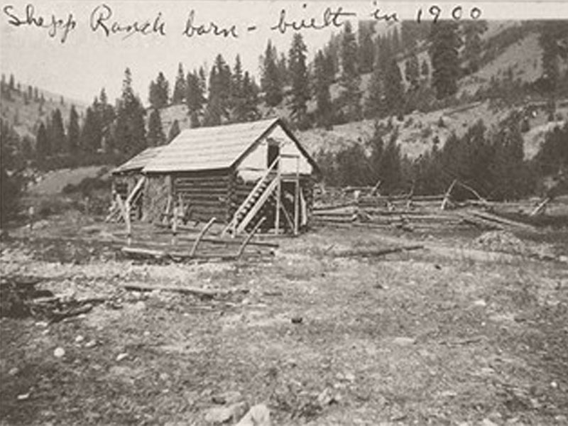 The barn at Shepp Ranch, originally built in 1900.