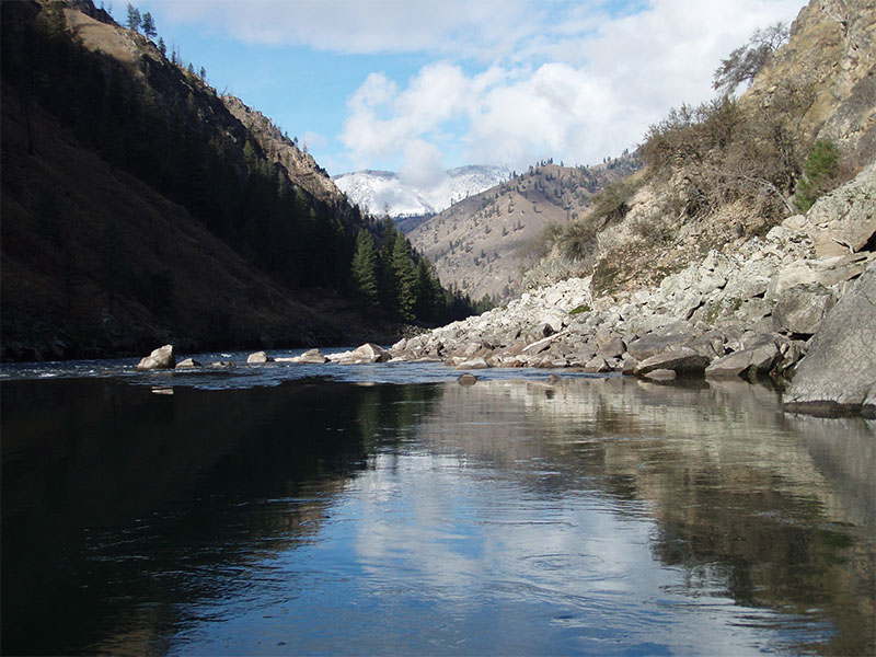 Late fall on the Salmon River.
